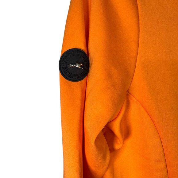 Schockemohle Sports Size Medium Orange Performance Zip-Up Hoodie - Picture 5 of 6